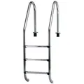 Steinbach breite Edelstahl-Einbauleiter 3-stufig für Swimming Pools 3 Stufen