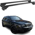 Dachträger Grundtäger für Audi A4 B6 Avant 2001-2004 75kg Alu Schwarz 2 tlg