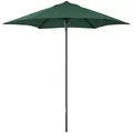 Outsunny Sonnenschirm Ø196 cm, sechseckig Balkonschirm Strandschirm windfest stabil Marktschirm Sonnenschutz für Strand Balkon Garten, Grün