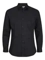 JACK & JONES Businesshemd Herren,Schwarz (Black),M