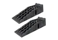 TRUTZHOLM Auffahrrampe 2x Auffahrkeil mit Überfahrstopper 90 x 28 x 22 cm 5t Traglast für PKW (2er Set), Hohe Tragkraft,Rutschfeste Oberfläche,Kunststoff