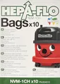 Numatic Hepa-Flo NVM-1CH Staubsaugerbeutel 10er Pack | Original Vlies-Filterbeutel für Henry, Hetty, James, Junior, Harry & alle Numatic Sauger | XXL-Volumen, staubfreie Entsorgung, Filterklasse E11