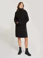 Sweatkleid "CHUNKY LOOSE SWEATER DRESS", mit Logopatch, Gr. XS (34) - N-Gr, CK Black N-Gr