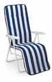 BEST Chiemsee Relaxsessel, 58x75x108 cm, weiß/blau