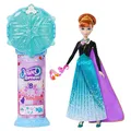 Mattel Disney Die Eiskönigin Anna-Modepuppe und Zubehörteile mit 8 Überraschungen, darunter schneeflockenförmige Juwelenbox, Ring für Kind und 9 Spielteile, vom Film inspiriert, JJY37