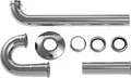 Duravit Waschbecken Röhrensiphon 1 1/4 Zoll mit verlängertem Ablaufrohr, chrom 5