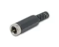 world-trading-net Rundstecker DC-Kupplung 2-polig, Pin 2,1mm, mit Knickschutz
