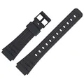 Casio Uhrenarmband 18mm Kunststoff Schwarz - F-105