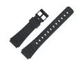 CASIO Uhrenarmband 18mm Kunststoff Schwarz F-105