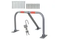 Grafner Absperrpfosten Parkplatzsperre Absperrpfosten abschließbar umlegbar Parkbügel Poller, 800x462x433mm