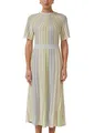 s.Oliver Multicolor-Strickkleid mit Metallic-Garn und Flügelärmeln