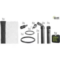 Gust. Alberts GmbH & Co. KG Maschendrahtzaun Set, anthrazit-metallic, 25 m