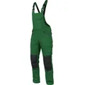 Würth MODYF Arbeitslatzhose Stretch X Handwerker Blaumann für Herren Flexibel, robust, komfortabel Herren Latzhose grün 52