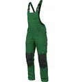 WÜRTH MODYF Arbeitslatzhose Stretch X - professionelle Arbeitshose für Herren - Latzhose mit Reißverschluss - in der Größe 52 in Grün