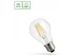 Spectrum LED-Leuchtmittel LED E27 A60 Filament klar 8,5W = 77W 300° Birne 1100lm 230V Warm 3000K, E27, Warmweiß, Filament klar