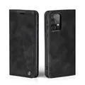LBH Handyhülle für Samsung Galaxy A52 / A52 5G / A52s 5G in Schwarz mit Karten- und Geldfach Smartphone Hülle mit Standfunktion Flip Case Schutzhülle Magnetverschluss Vintage