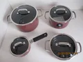 WMF TOPFSET 4-TEILIG FUSIONTEC MINERAL ROSE QUARTZ MADE IN GERMANY