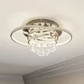 Lucande LED Deckenlampe Kristall dimmbar, Kronleuchter LED Deckenleuchte 37,8W L