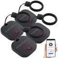 PEARL GPS Tracker: 4in1-Mini-Schlüsselfinder m. BT, App & GPS-Ortung, 80 dB, 4er-Set (GPS Tracker für Schlüssel, Finder, Steckdose Schalter)