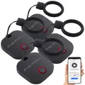 PEARL 4in1-Mini-Schlüsselfinder m. BT, App & GPS-Ortung, 80 dB, 4er-Set