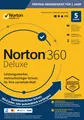 NORTON 360 Deluxe 2026, kontinuierlicher Schutz, 5 Geräte, 1 Jahr, Download