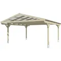 Skan Holz Carport Westerwald Eiche hell  570 x 648 cm