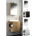 VCM 3-tlg Set Waschplatz für Gäste WC Gästebad Waschtisch Toilette Badezimmer Set - Hausa SC