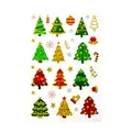 Oblique Unique Weihnachtssticker Set - 36 glitzernde Aufkleber für Weihnachten als Weihnachtsdeko - Weihnachtsaufkleber Tannenbaum Sterne Schneeflocken - Weihnachtliche Sticker für Geschenke & Karten