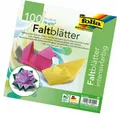 Folia Bastelkartonpapier Faltblatt 20x20cm farbig 100 Blatt Intensiv
