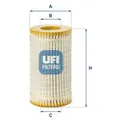 UFI Ölfilter 2505900 Filtereinsatz 115mm für Chrysler Mercedes Fiat RENAULT TRUCKS
