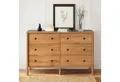 IDIMEX Kommode APOANA, Sideboard mit 6 Schubladen aus Massivholz skandi Eiche farben