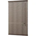 Sekey Holzjalousie Ohne Bohren 40 cm x 130 cm 35mm Lamellen  Dunkelbraunoptik