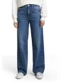 Tom Tailor Damen 1047855 TTMADINA Wide Leg Jeans, 10281 - Mid Stone Wash Denim, 26W / 30L EU