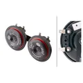 HELLA Horn 113 db(A) 12 V 42 W Signalhorn Set 350 Hz - 415 Hz Durchmesser 90 mm
