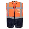Portwest WARSCHAU EXEKUTIV WESTE, Größe: XXL, Farbe: Orange/Marine, C476ONRXXL