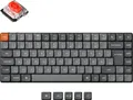 Keychron K3M-H1-DE, 75%, Kabellos, USB + RF Wireless + Bluetooth, Mechanischer Switch, RGB-LED, Grau