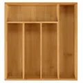 Blumtal Besteckkasten aus 100% Bambus - Schubladentrenner Küche mit 5 Fächern - Küchen Organizer Bambus Box - Organzier Schublade passend für IKEA Maximera - Schubladenorganizer - Besteckeinsätze