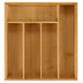 Blumtal Besteckkasten Einlagen, aus Bambus (mit 4 oder 5 Fächern als Organizer für Besteck und Haushaltsartikel), leicht abwischbar, passend für IKEA Maximera