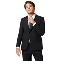 Digel Anzugsakko Damian-S (1-tlg., Polyester- Schurwollmix) schwarz 56