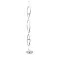 Paul Neuhaus LED Stehleuchte, stahlfarben, geschwungene Form, dimmbar, modern, design, 22W, 2700lm (9140-55)