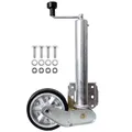 The Drive | Anhänger Stützrad 500KG | vollautomatik | Ø 60mm Rohr mit Anbauflansch | inkl. Anbausatz | Schwerlast mit erhöhter Tragfähigkeit | perfekt für Anhänger, Wohnwagen, Trailer
