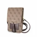 Guess 4G Universal Schutzhülle  Wallet  Tasche für Smartphones Braun
