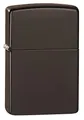 Zippo Sturmfeuerzeug - Brown Matte, Base Model - Nachfüllbar - Wiederverwendbar - Windfestes Design - Geschenkbox - Made in USA
