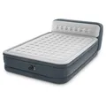 INTEX Luxus Luftbett Queen mit Kopflehne + 230V Pumpe Gästebett 236x152x86cm