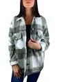 Worldclassca Damen OVERSIEZED KARO Hemd HEMDJACKE KARIERT HOLZFÄLLERHEMD LANGARMHEND MIT Brusttaschen HEMDBLUSE Bluse Shirt Designer Blogger NEU S-L 36-42 (S, Muster 5)
