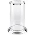 Hermann Bauer jun. Kollektion GmbH Windlicht, Silber, Paraffin, 15x22x22 cm, Dekoration, Windlichter & Laternen, Windlichter