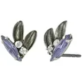 KONPLOTT Paar Ohrstecker KONPLOTT Ohrstecker Crystal Forest grau antik Silber Ohrringe grau