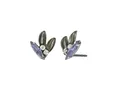 KONPLOTT Ohrstecker Crystal Forest grau antik Silber Ohrringe