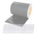 Plantiflex Sichtschutzstreifen Sichtschutz Rolle 35m blickdicht PVC Zaunfolie, (Sichtschutzfolie Windschutz, für Doppelstabmatten Zaun Sichtschutzrolle)