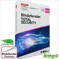 Bitdefender TOTAL SECURITY 2025 Multi-Device + VPN | 5 Geräte 2 Jahre |DE-Lizenz